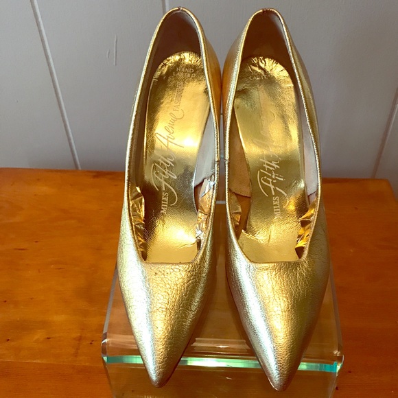 vintage gold shoes